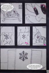 Size: 2400x3554 | Tagged: safe, artist:sokostar shr, oc, oc only, pegasus, pony, book, christmas, hearth's warming eve, high res, holiday, paper, pegasus oc, pen, pen drawing, pencil, pencil drawing, snow, snowflake, solo, traditional art