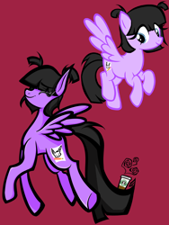 Size: 1620x2160 | Tagged: safe, artist:coffeefueledchainsaw, oc, oc only, pegasus, pony, coffee, coffee cup, cup, female, mare, red background, simple background, solo, starbucks