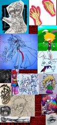 Size: 1125x2436 | Tagged: safe, artist:coffeefueledchainsaw, angel bunny, princess luna, alicorn, human, pony, rabbit, undead, vampire, g4, animal, female, mare, sketch, sketch dump, south park