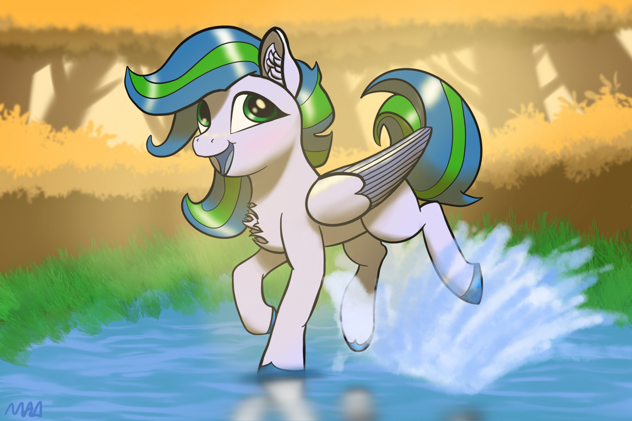 #3244579 - safe, artist:maonyman, oc, oc only, oc:puddle jump, pegasus ...