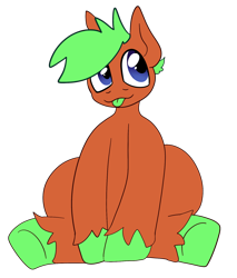 Size: 1424x1673 | Tagged: safe, artist:kaifurry, oc, oc only, oc:kp, earth pony, pony, 2024 community collab, derpibooru community collaboration, :p, collaboration, photo, simple background, sitting, solo, tongue out, transparent background, unshorn fetlocks