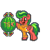Size: 1023x1023 | Tagged: safe, oc, oc only, oc:feather foot, pegasus, pony, pony town, boop, clothes, food, happy, hazel eyes, male, manepxls, milestone, pixel art, pxls.space, simple background, solo, stallion, sweater, transparent background, watermelon