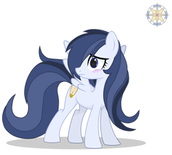 Size: 3000x2700 | Tagged: safe, artist:r4hucksake, oc, oc only, oc:afterlight, pegasus, pony, blushing, female, high res, mare, solo