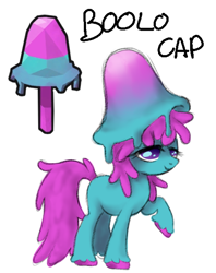 Size: 684x863 | Tagged: safe, artist:wtfponytime, alien, alien pony, earth pony, mushroom pony, original species, pony, boolo cap, crossover, deep rock galactic, mushroom, ponified, simple background, solo, unshorn fetlocks, white background
