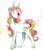 Size: 863x1008 | Tagged: safe, artist:lutraviolet, coconut cream (g3), earth pony, pony, g3, chest fluff, female, flower, flower in hair, mare, solo, unshorn fetlocks