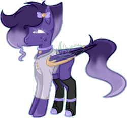 Size: 3436x3189 | Tagged: safe, artist:thecommandermiky, oc, oc only, oc:miky command, pegasus, pony, armor, bow, clothes, collar, female, folded wings, hair accessory, hair bow, high res, mare, pegasus oc, shoes, short hair, short mane, simple background, solo, transparent background, wing armor, wings