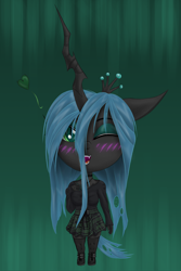 Size: 1600x2400 | Tagged: safe, artist:fascismnotincluded, queen chrysalis, anthro, g4, chibi, solo