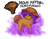 Size: 1131x887 | Tagged: safe, artist:wtfponytime, alien, alien pony, mushroom pony, original species, pony, bonnet, brown puffball xenofungus, crossover, deep rock galactic, fog, looking at you, mushroom, pheromones, pheromones that make you shout mushroom, ponified, simple background, smiling, smiling at you, solo, spores, white background