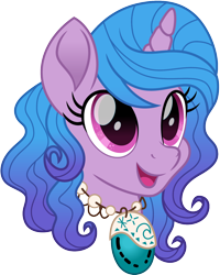 Size: 1280x1600 | Tagged: safe, artist:cloudy glow, part of a set, izzy moonbow, pony, unicorn, g5, disney, disney 100, disney princess, disney princess ponies, female, head, moana, simple background, solo, transparent background