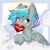 Size: 1080x1080 | Tagged: artist needed, safe, oc, oc only, oc:virtuous hope, pegasus, pony, cloud, female, holiday, pegasus oc, solo, valentine's day