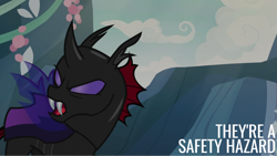 Size: 2000x1125 | Tagged: safe, edit, edited screencap, editor:quoterific, screencap, pharynx, g4, to change a changeling, solo