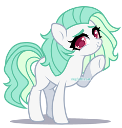 Size: 1420x1490 | Tagged: safe, artist:skyfallfrost, oc, oc only, oc:spring mist, earth pony, pony, female, mare, simple background, solo, transparent background