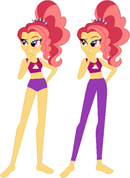 Size: 471x642 | Tagged: safe, artist:sturk-fontaine, oc, oc only, oc:scarlet dawn, human, equestria girls, g4, base used, contemporary dancer, magical lesbian spawn, offspring, parent:adagio dazzle, parent:sunset shimmer, ponytail, simple background, white background