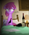 Size: 1161x1367 | Tagged: safe, artist:equestriaexploration, berry punch, berryshine, earth pony, pony, g4, alcoholism, bottle, female, floppy ears, mare, show accurate, solo
