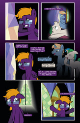 Size: 1920x2948 | Tagged: safe, artist:alexdti, oc, oc:brainstorm (alexdti), oc:purple creativity, oc:star logic, pegasus, pony, unicorn, comic:quest for friendship retold, crying, female, male, mare, stallion, twilight's castle