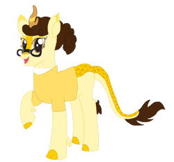 Size: 1280x1189 | Tagged: safe, artist:mlp-headstrong, oc, oc only, oc:jesse barb, oc:lucky genre, kirin, 2020, kirin oc, solo