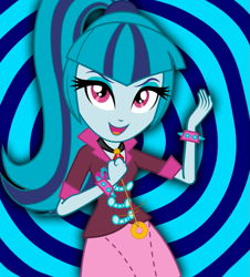 Size: 841x930 | Tagged: safe, artist:paco777yuyu, sonata dusk, equestria girls, g4, female, hypnosis, solo