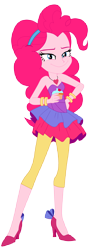 Size: 5309x14126 | Tagged: safe, artist:lobo299, pinkie pie, equestria girls, g4, female, simple background, smiling, solo, transparent background