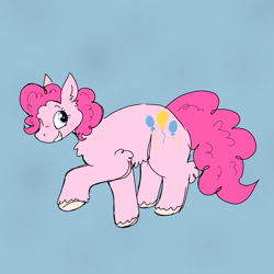 Size: 1617x1617 | Tagged: safe, artist:djdoublej, pinkie pie, earth pony, pony, g4, female, happy, smiling, solo