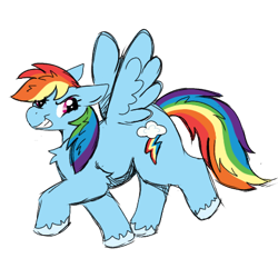 Size: 476x476 | Tagged: safe, artist:djdoublej, rainbow dash, pegasus, pony, g4, female, simple background, solo, transparent background