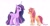 Size: 1440x738 | Tagged: safe, artist:petaltwinkle, sunny starscout, twilight sparkle, alicorn, earth pony, pony, g4, g5, duo, female, folded wings, height difference, looking at each other, looking at someone, mane stripe sunny, mare, race swap, signature, simple background, smiling, smiling at each other, sunny and her heroine, sunnycorn, twilight sparkle (alicorn), white background, wings