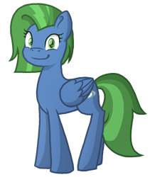 Size: 964x1143 | Tagged: safe, artist:lindasaurie, derpibooru exclusive, oc, oc only, oc:sky cleaner, pegasus, pony, 2024 community collab, derpibooru community collaboration, colored lineart, female, looking at you, mare, pegasus oc, requested art, simple background, smiling, solo, transparent background, wings