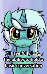 Size: 183x289 | Tagged: safe, artist:plunger, lyra heartstrings, pony, unicorn, g4, /mlp/, 4chan, drawthread, female, imported from twibooru, looking at you, mare, meme, picture for breezies, png, ponified animal photo, ponified meme, solo