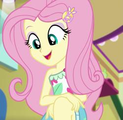 Size: 1113x1080 | Tagged: safe, screencap, fluttershy, equestria girls, equestria girls specials, g4, my little pony equestria girls: better together, my little pony equestria girls: spring breakdown, beautiful, cropped, female, flutterbeautiful, pretty