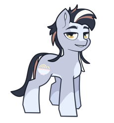 Size: 1106x1200 | Tagged: safe, artist:sb66, derpibooru exclusive, oc, oc only, oc:stibium, earth pony, pony, 2024 community collab, derpibooru community collaboration, earth pony oc, looking at you, simple background, solo, transparent background