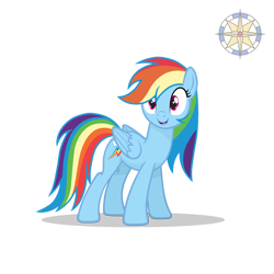 Size: 2500x2500 | Tagged: safe, artist:r4hucksake, rainbow dash, pegasus, pony, g4, female, high res, mare, simple background, solo, transparent background