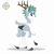 Size: 4500x4500 | Tagged: safe, artist:r4hucksake, oc, oc only, oc:ulf egilsson, deer, deer pony, original species, peryton, absurd resolution, colored wings, male, simple background, solo, transparent background, two toned wings, wings