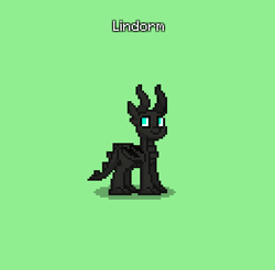 Size: 393x387 | Tagged: safe, oc, oc only, oc:lindorm, dragon, pony, pony town, do not steal, dragon oc, green background, male, non-pony oc, original character do not steal, simple background, solo