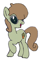 Size: 1349x1920 | Tagged: safe, artist:topsangtheman, oc, oc only, unnamed oc, earth pony, pony, 2024 community collab, derpibooru community collaboration, looking at you, simple background, solo, traditional art, transparent background