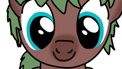 Size: 1920x1080 | Tagged: safe, artist:cocacola1012, oc, oc only, oc:matcha brewstar, earth pony, pony, simple background, solo, stare, transparent background