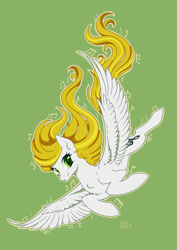 Size: 919x1300 | Tagged: safe, artist:hilloty, oc, pegasus, pony, blonde, female, looking at you, solo
