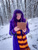 Size: 3000x4000 | Tagged: safe, artist:yuris, sci-twi, twilight sparkle, human, equestria girls, g4, clothes, cosplay, costume, forest, gryffindor, harry potter (series), irl, irl human, nature, photo, scarf, snow, solo, striped scarf, tree, ukraine, winter