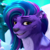 Size: 750x750 | Tagged: safe, screencap, allura, aq bars, big cat, leopard, snow leopard, g5, my little pony: make your mark, my little pony: make your mark chapter 6, secrets of starlight, spoiler:g5, adorallura, cropped, cute, female, helix piercing, smiling, solo, winged big cat