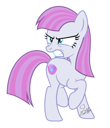 Size: 4000x4657 | Tagged: safe, artist:kaitykat117, oc, oc only, oc:zephyr amethyst(kaitykat), earth pony, pony, g4, absurd resolution, angry, base used, earth pony oc, female, frown, gritted teeth, mare, raised hoof, signature, simple background, solo, teeth, transparent background, vector