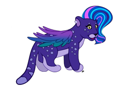 Size: 2360x1640 | Tagged: safe, artist:reececup11, allura, aq bars, big cat, leopard, snow leopard, g5, my little pony: a new generation, my little pony: make your mark, my little pony: make your mark chapter 6, my little pony: tell your tale, secrets of starlight, spoiler:g5, spoiler:my little pony: make your mark, spoiler:my little pony: make your mark chapter 6, spoiler:mymc06e04, adorallura, animal, cute, female, folded wings, signature, simple background, transparent background, wings