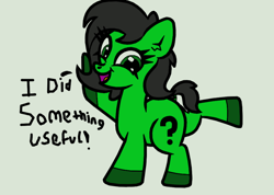 Size: 1204x859 | Tagged: safe, artist:scandianon, oc, oc only, oc:filly anon, earth pony, pony, g4, female, filly, foal, looking at you, open mouth, open smile, pose, raised hoof, smiling, solo, talking to viewer