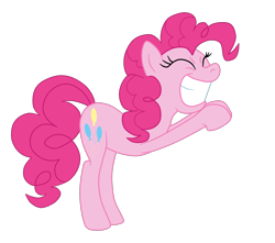 Size: 1900x1680 | Tagged: safe, pinkie pie, earth pony, pony, a trivial pursuit, g4, ass up, butt, simple background, solo, transparent background