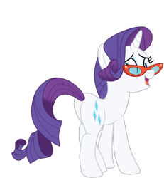 Size: 1900x2054 | Tagged: safe, artist:gmaplay, rarity, pony, unicorn, g4, butt, female, glasses, open mouth, plot, rearity, simple background, solo, transparent background