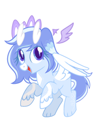 Size: 768x1024 | Tagged: source needed, safe, artist:candra, oc, oc only, pegasus, pony, blue coat, cute, partially open wings, simple background, solo, transparent background, wings