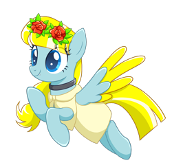 Size: 1877x1800 | Tagged: safe, oc, oc only, oc:phileek, pegasus, pony, clothes, cute, cute little fangs, fangs, flower, simple background, solo, transparent background