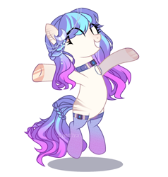 Size: 1400x1470 | Tagged: safe, artist:brush-bases, artist:skyfallfrost, oc, oc only, earth pony, pony, clothes, female, mare, simple background, socks, solo, transparent background