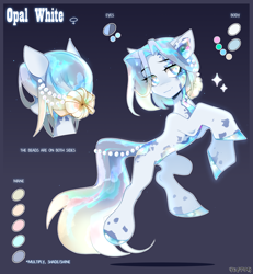 Size: 2000x2167 | Tagged: safe, artist:zlatavector, oc, oc:opal white, crystal pony, earth pony, pony, commission, female, high res, mare, palette swap, recolor, reference sheet, solo