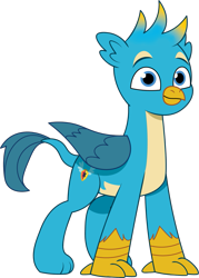 Size: 849x1186 | Tagged: safe, artist:prixy05, gallus, griffon, g4, g5, my little pony: tell your tale, cutie mark on griffon, g4 to g5, generation leap, male, simple background, solo, transparent background, vector