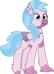 Size: 976x1319 | Tagged: safe, artist:prixy05, silverstream, hippogriff, g4, g5, my little pony: tell your tale, female, g4 to g5, generation leap, simple background, solo, transparent background, vector