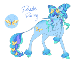 Size: 1244x999 | Tagged: safe, artist:arexstar, oc, oc:dazzle darling, unicorn, female, mare, simple background, solo, white background