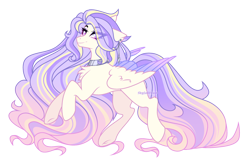 Size: 2950x1880 | Tagged: safe, artist:skyfallfrost, oc, oc only, pegasus, pony, colored wings, female, mare, simple background, solo, transparent background, two toned wings, wings